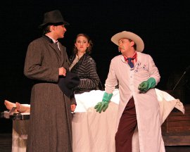 Dryden Meints, Katie Wesler, and Andrew Harth in Red Herring