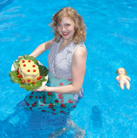 Megan Gogerty of Riverside Theatre's Feet First in the Water with a Baby in My Teeth