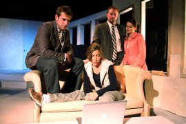 Eddie Staver III, Kimberly Furness, Mike Schulz, and Jessica Denney in Time Stands Still