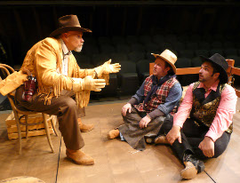 Michael Schmidt, Bryan Woods, and Nicholas Wallbusser in Make Me a Cowboy