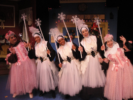 Marc Ciemiewicz, Kristen Jeter, Courtney Washington, Jillian Prefach, and Nancy Evans in Nuncrackers