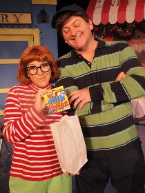 Sunshine Woolison-Ramsey and Janos Horvath in Junie B. in Jingle Bells, Batman Smells