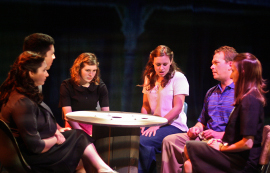 Jacquelyn Schmidt, Michael Pazzol, Amy Sanders, Robin Quinn, Mike Schulz, and Jo Vasquez in How I Learned to Drive