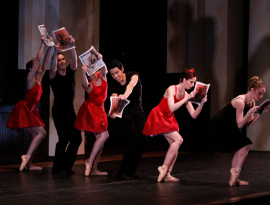 Ballet Quad Cities company members in the Love Stories piece NEWSFLASH