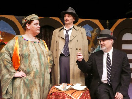 Lisa Kahn, Mike Schmidt, and Bill Bates in If It's Monday, This Must Be Murder