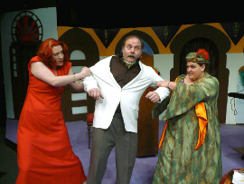 Sara Wegener, Tom Bauer, and Lisa Kahn in If It's Monday, This Must Be Murder