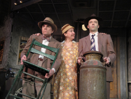 Andrew Crowe, Rachelle Walljasper, and Steve Lasiter in Southern Crossroads