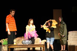 Dana-Moss Peterson, Jessica Denney, Susan Perrin-Sallak, and Allen Whitmore in Mr. Marmalade