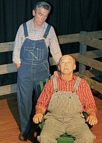 Robert Gardner and Steve Shaffer in the Iowa Theatre Artists Company's The Drawer Boy