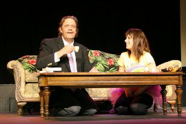 Pat Flaherty and Jessica Denney in New Ground Theatre's Mr. Marmalade