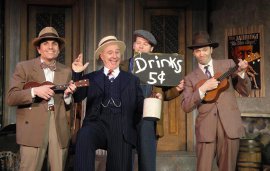 Andrew Crowe, Tom Walljasper, Matthew Baldoni, and Steve Lasiter in the Circa '21 Dinner Playhouse's Southern Crossroads