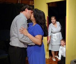 Nathan Johnson, Cindy Ramos, Terri Nelson, and Jack Sellers in 100 Lunches: A Gourmet Comedy