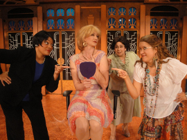 Whitney Hayes, Erin Fish, Eleonore Thomas, and Megan Opalinski in Menopause: The Musical