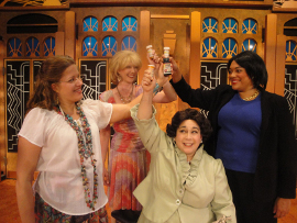 Megan Opalinski, Erin Fish, Eleonore Thomas, and Whitney Hayes in Menopause: The Musical