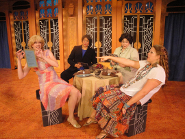 Erin Fish, Whitney Hayes, Eleonore Thomas, and Megan Opalinski in Menopause: The Musical