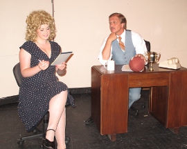 Elisabeth Gonzalez and Kevin Pieper in 9 to 5: The Musical