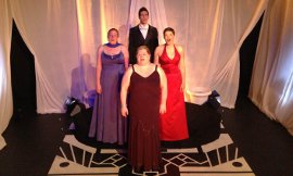 Sheri Olson, Wendy Czekalski, Bryan Tank, and Erin Lounsberry in Let's Face the Music: A New Musical Revue