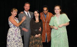 Angela Rathman, Mike Schulz, Jessica Denney, Chris Page, and Karen Jorgenson in How I Learned to Drive