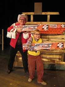 Steve Einspahr and Ben Klocke in A Christmas Story: The Musical