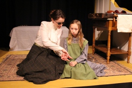 Cayte McClanathan and Laila Haley in The Miracle Worker