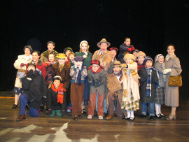ensemble members in A Christmas Story: The Musical