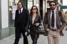 Christian Bale, Amy Adams, and Bradley Cooper in American Hustle