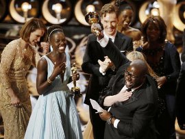 producer/director Steve McQueen and team members from Best Picture 12 Years a Slave