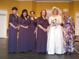 Lora Adams, Miranda Jane, Tamarin K. Lawler, Rachelle Walljasper, Cara Chumbley, and Janet Ellen Brucken in Always a Bridesmaid