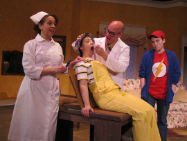Tamarin Lawler, Stacy Phipps, Brad Hauskins, and Morgan Griffin in Tales of a Fourth Grade Nothing
