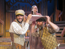 Aidan Sank, Alexis Harter, and Marc Ciemiewicz in Fiddler on the Roof
