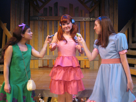 Iliana Garcia, Lauren VanSpeybroeck, and Alexis Harter in StinkyKids: The Musical