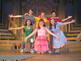 Iliana Garcia, Mark Bacon, Lauren VanSpeybroeck, Mitch Donahue, Alexis Harter, and Adam T. Biner in StinkyKids: The Musical