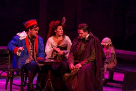 Matt Webb, Analisha Santini, Jason Kraack, and Lily Leding in Les Miserables