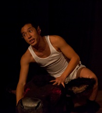 Calvin Vo in Bat Boy: The Musical, photo by Jessica Sheridan, Shared Light Photography