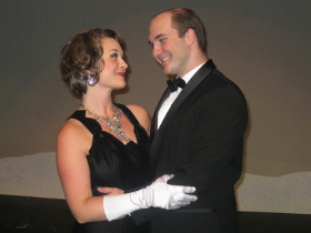 Sara Tubbs and Daniel S. Hines in Irving Berlin's White Christmas