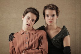 Elizabeth and Emily Hinkler in the QC Theatre Workshop's My Sister