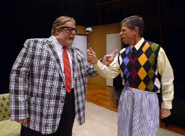 John VanDeWoestyne and Greg Cripple in the Richmond Hill Barn Theatre's The Odd Couple