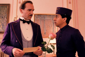 Ralph Fiennes and Tony Revolori in The Grand Budapest Hotel