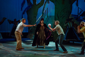 Karl Hamilton, Paige ManWaring, and Matt W. Miles in Big Fish