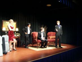 Shannon O'Brien, Joseph Nguyen, Max Robnett, and William Marbury in The Dinner Party