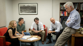 Rachel McAdams, Mark Ruffalo, Brian d'Arcy James, Michael Keaton, and John Slattery in Spotlight