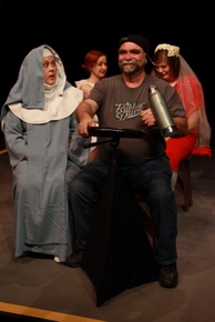 Karrie McLaughlin, Stephanie Moeller, Steve Marriott, and Sydney Dexter in Mama Won't Fly