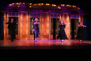 Whitney Hayes, Sarah Hayes, Megan Opalinski, and Donnalynn Waller in Menopause: The Musical