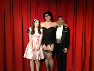 Leslie Munson, Dion Stover, and Joey Boos in The Rocky Horror Show