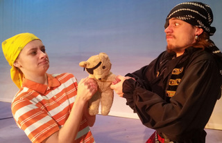 Cydney Roelandt and Anthony Natarelli in Jingle Arrgh the Way