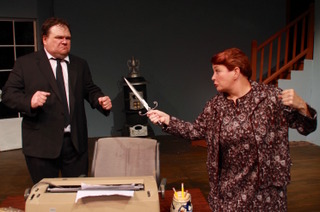 Jason Dlouhy and Nancy Teerlinck in Deathtrap