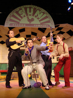 Stephen Horst, Morgan McDowell, Chris Wren, and Brandon Fillette in Million Dollar Quartet