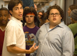 Justin Long and Jonah Hill in Accepted