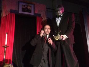 Jason Platt and Sara Wegener in The Addams Family