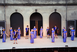 chorus members in Genesius Guild's Alcestis